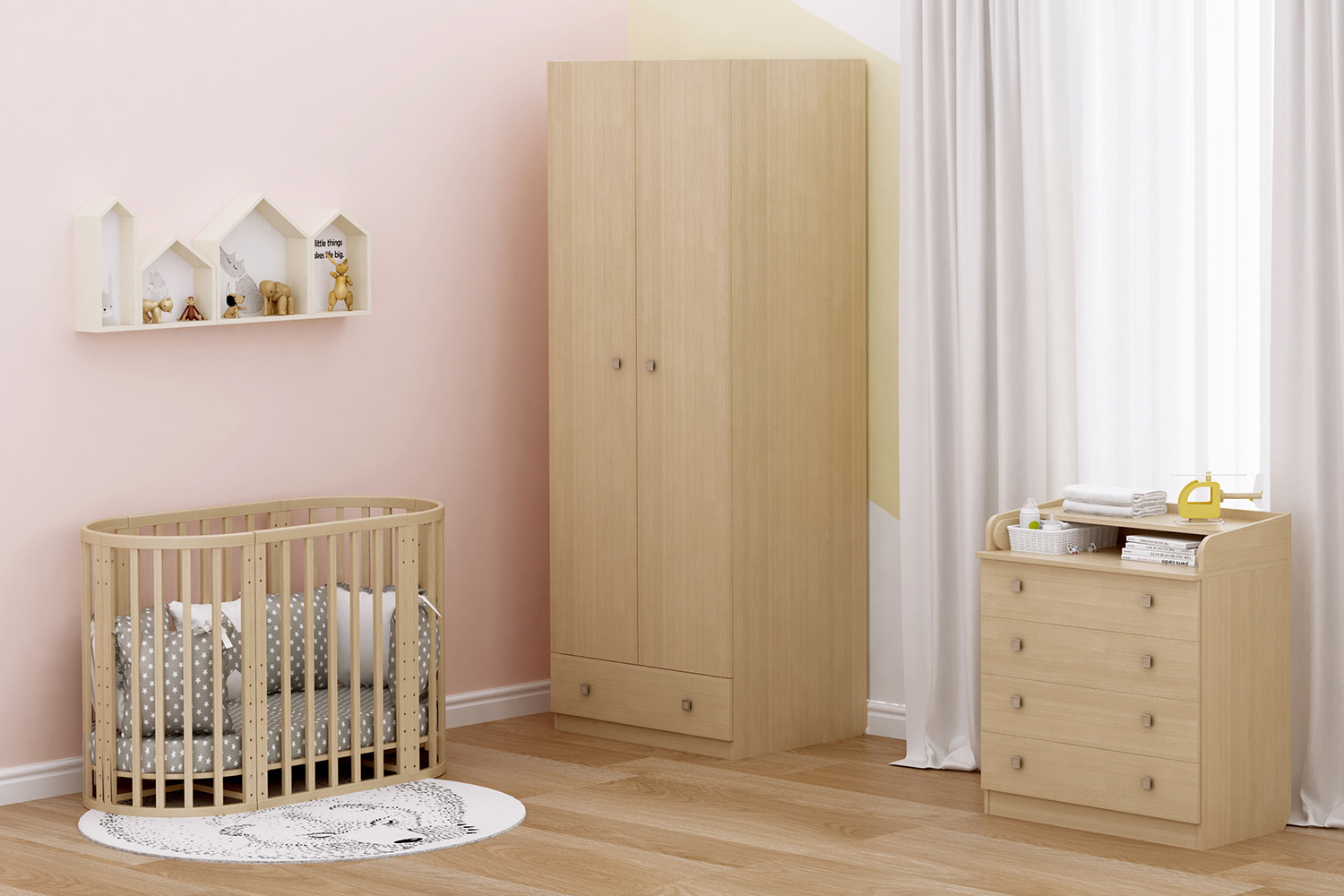 Кровать детская polini kids simple 3100