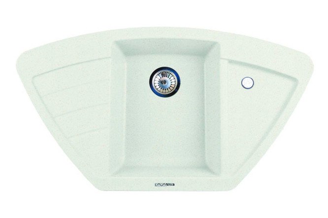 Изображение товара Врезная мойка с крылом LAVA A2.LAT 93х51х18 см из инженерного гранита