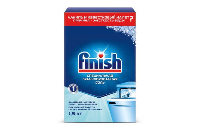 Изображение товара Специальная соль для посудомоечных машин Finish 1,5 кг