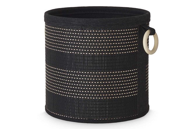 Изображение товара Корзина HOFF Malme 28х26х28 см из бамбука и метала для хранения вещей