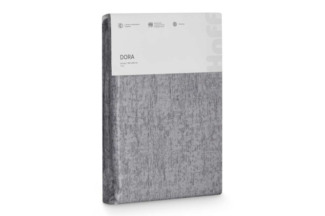 Фото 8 Штора HOFF Dora 180х280 см, 1 шт., цвет серый