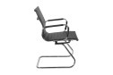 Стул офисный MF-6002V black с подлокотниками