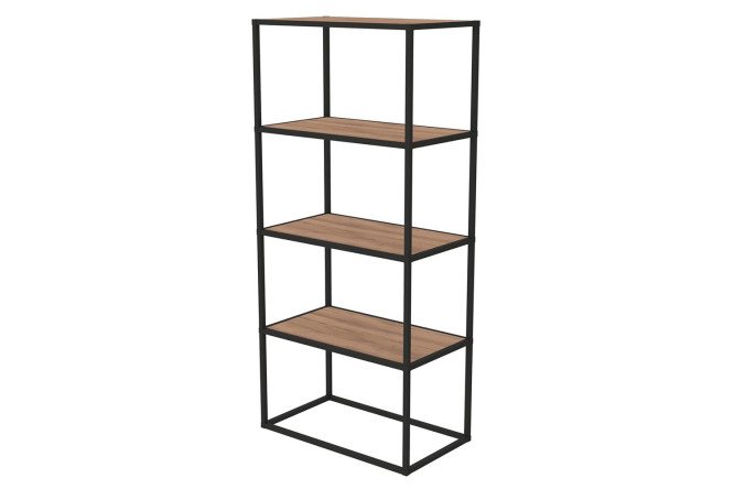 Изображение товара Стеллаж Лофт-комплект из алюминия и ЛДСП для дома и офиса