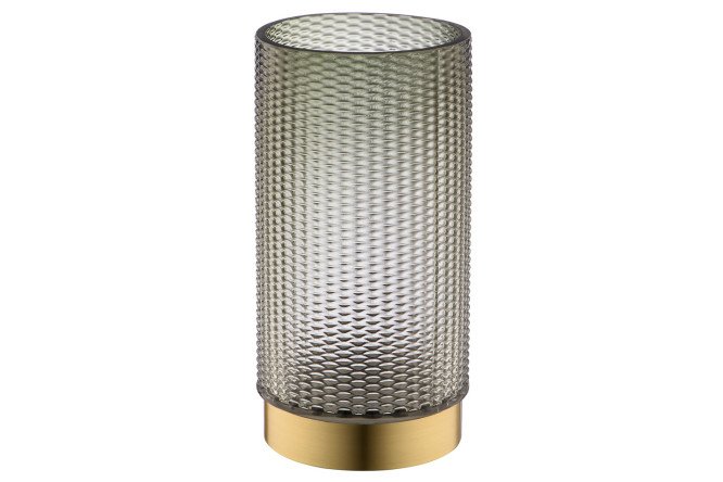 Изображение товара Декоративная ваза CSA-10L 24 см стекло с напылением серый и золотой