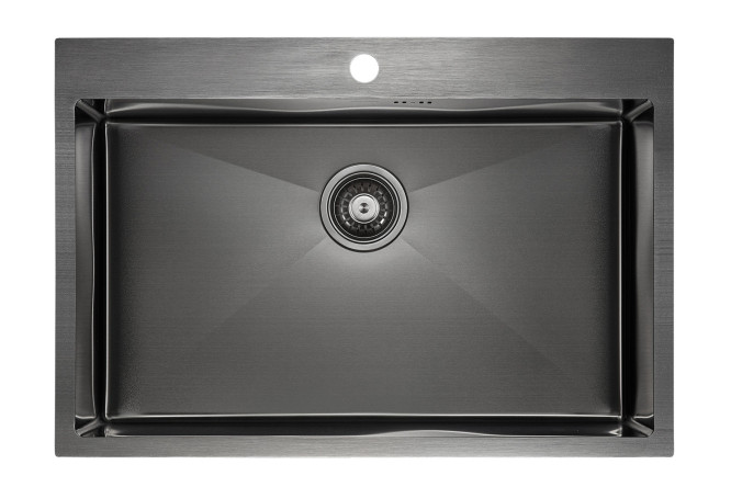 Изображение товара Врезная мойка PAULMARK Kroner 75 из нержавеющей стали 75х51х20 см