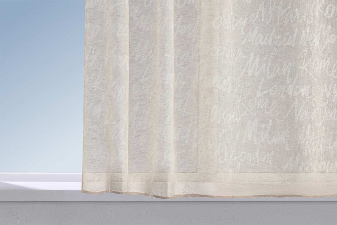 Изображение товара Тюль для кухни Daria 140х180 см, 1 шт., цвет бежевый