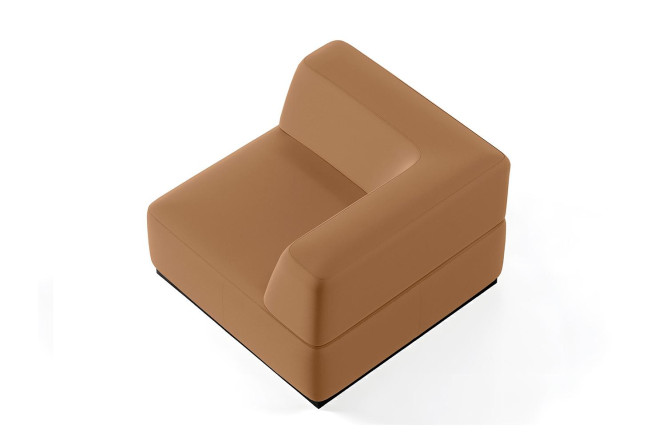 Изображение товара Угловая секция СИБ с универсальным углом из искусственной кожи