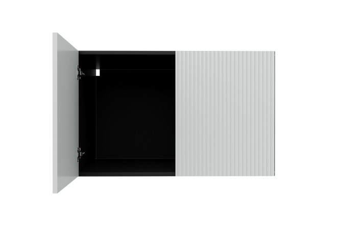 Антресоль Оскар Амели 80x50x56.6 см, цвет каркаса антрацит, фасада тальк
