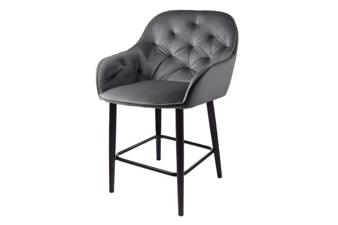 Изображение товара Кресло полубарное Callisto из ткани Holland с металлическими ножками