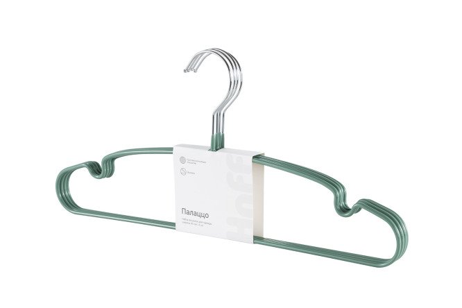 Изображение товара Набор вешалок для одежды HOFF Палаццо 4 шт.