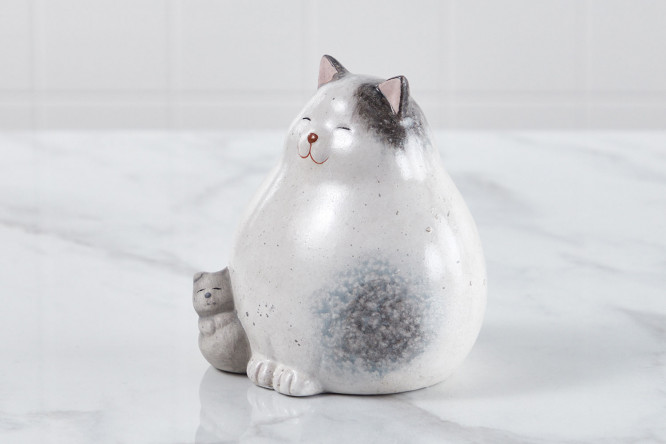 Декоративная фигурка Кошка с котёнком в ассортименте