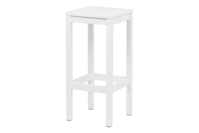 Изображение товара Табурет барный Hugo New 30х65х30 см, цвет сидушки белый, ножек белый