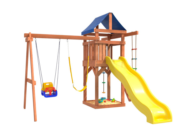 Изображение товара Детская площадка Igrowoods ДП-15 для улицы, надежная и яркая