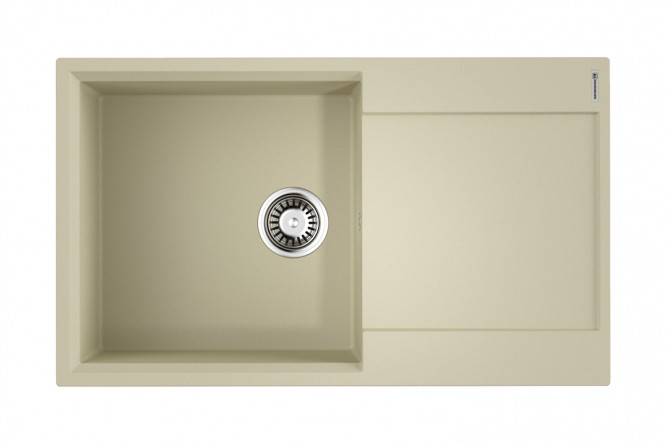 Изображение товара Врезная мойка с крылом OMOIKIRI Daisen 86-BE ваниль 86х50х19 см