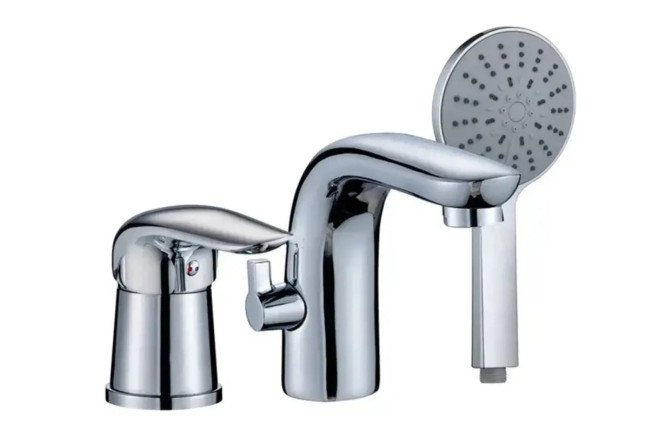 Изображение товара Смеситель на борт ванны ORANGE M60-333 cr с 5 режимами струи и длиной шланга 150 см