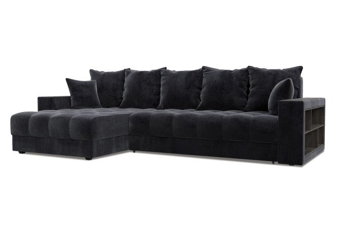 Изображение товара Угловой диван-кровать Лига 050 с декором и полкой универсальный угол