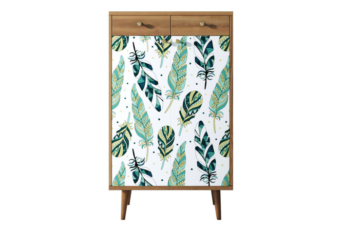 Изображение товара Комод с 2 ящиками и дверками Berber 70х120х45 см стильный и вместительный