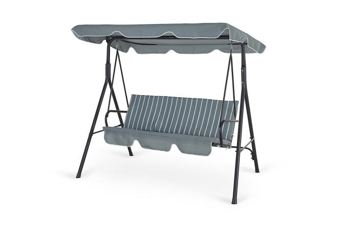 Изображение товара Садовые качели HOFF Orion 173,5х151х107 см, черный каркас, серый тент