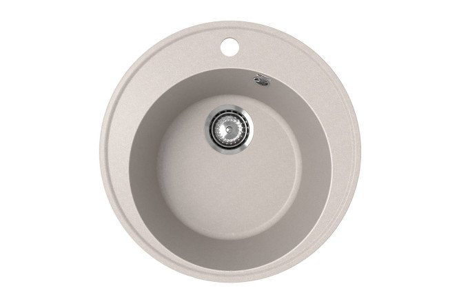 Изображение товара Врезная мойка Nora 485-10 48.5х48.5х20 см кварцевый композит