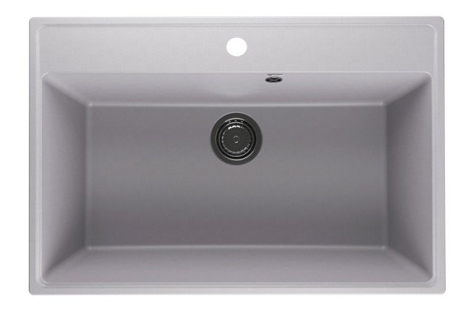 Изображение товара Мойка врезная Forte 760-04 из кварцевого композита 76x51x22 см