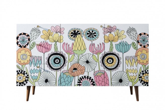 Изображение товара Комод Berber стильный вместительный мебель для хранения коричневого цвета