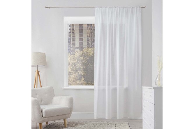 Изображение товара Тюль ESTUDI BLANCO Gloss 200х280 см белый легкий и элегантный