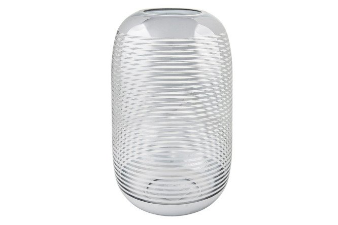 Изображение товара Декоративная ваза CSA-22 27 см стекло серебристая для интерьера и подарка