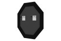 Зеркало настенное в багетной раме EVOFORM Octagon BY 3789, римское серебро 76.6х76.6 см