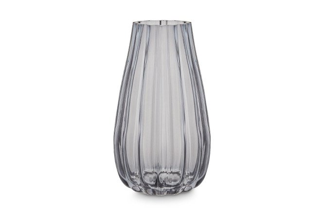 Изображение товара Ваза KMV23003 25 см стекло серый стильный дизайн