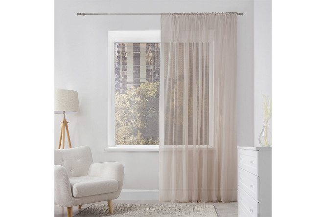 Изображение товара Тюль MICASA Melody 300х280 см, 1 шт., цвет кофейный