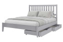 Кровать Исланд цвет антрацит 160х200 см