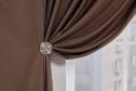 Штора на ленте MICASA Лоретте (Lorette) 200х280 см, 1 шт., цвет кофейный