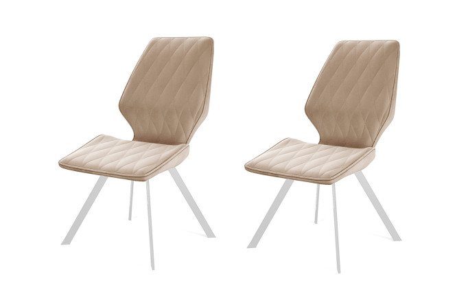 Изображение товара Комплект стульев DIKLINE 242M 50х91х65 см обивка велюром металлоконструкция