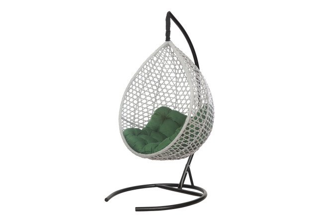 Изображение товара Кресло-кокон подвесное Montblanc, серое/чёрное, 100х120х80 см