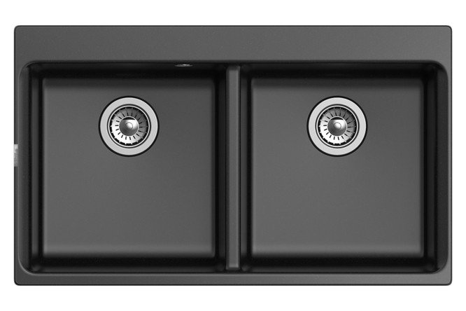 Изображение товара Врезная кухонная мойка RIVELATO Axel X-90-2D 87х52 см кварц