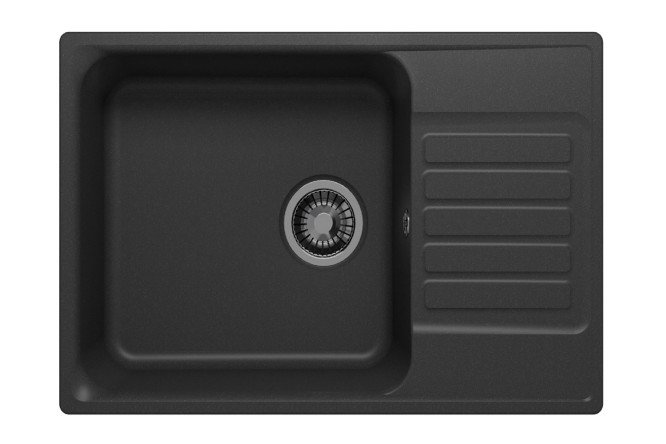 Изображение товара Мойка кухонная врезная UPD-400 391020215 с крылом 74х48х20 см