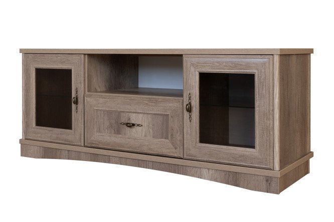 Изображение товара Тумба ТВ Турин из МДФ и стекла с матовым покрытием