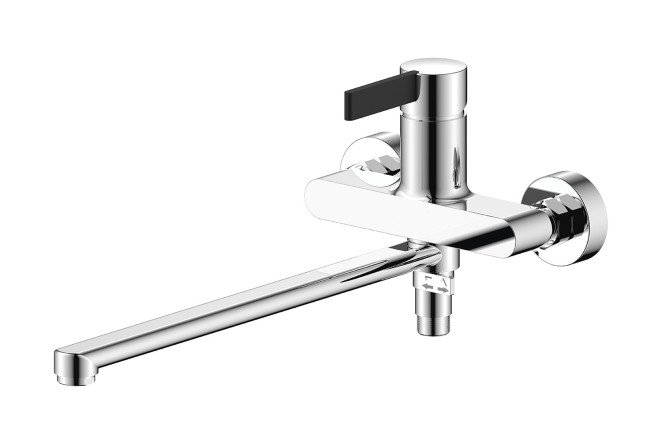 Изображение товара Смеситель для ванны ARGOTECH Pers латунь хром или черный рычажное управление