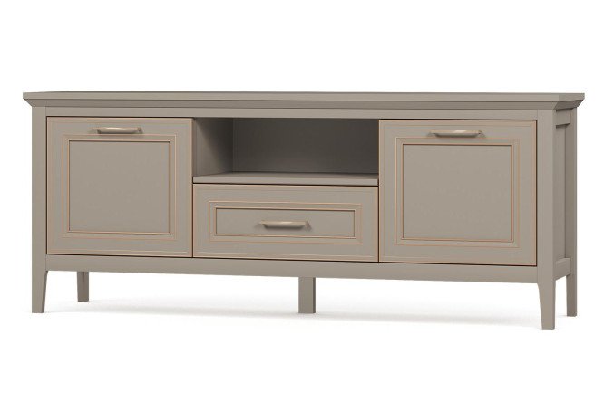 Изображение товара Тумба под ТВ Classic глиняный серый 157,7х64,8х40,5 см современная мебель