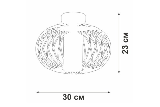 Люстра VITALUCE V4578 3 кв.м., 30x23x30 см, E27