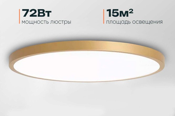 Люстра SEVEN FIRES Elodi 40х8х40 см, золотой
