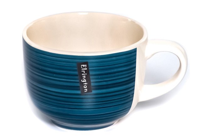 Изображение товара Кружка Elrington Аэрограф Вечерний бриз 500 мл керамика синий белый