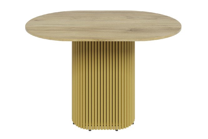 Изображение товара Стол GENGLASS Trubis oval с трубчатым подстольем 120х75х80 см