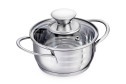Кастрюля с крышкой REGENT Inox Bimbo Vitro 0.7 л