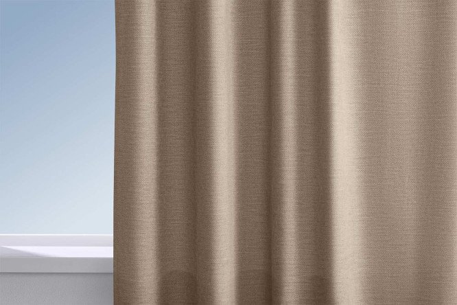 Штора MICASA Lany 150х280 см, 1 шт., цвет кофейный