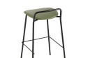 Стул барный Stool Group Mantis 46.5х82х47 см, цвет обивки зелёный, ножек чёрный