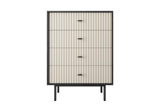 Изображение товара Современный вертикальный комод Emerson с 4 ящиками, 80х110х45 см