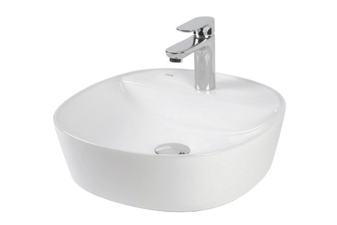 Изображение товара Накладная раковина BOND Oval S01-410 41x11.5x41 см фарфор белый глянец