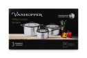 Набор посуды с крышками VANHOPPER Michelin 3 предм.