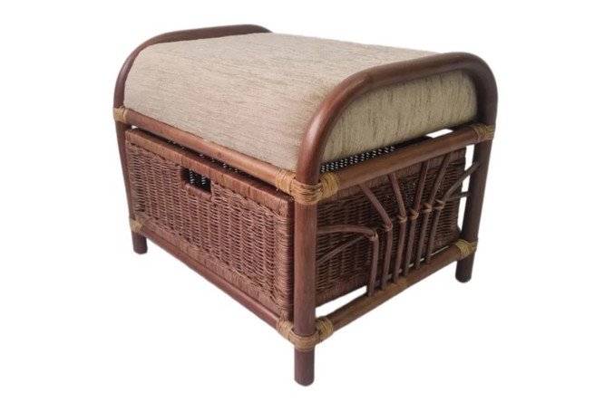 Изображение товара Пуф 12/20 миндаль матовый с бежевым сиденьем